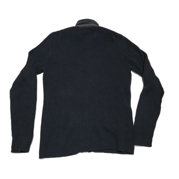 Kenneth Cole New York Black Men's Full Zip Knit Sweater Jacket M Medium - Picture 2 of 16